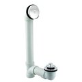 Westbrass Pull & Drain Sch. 40 PVC Bath Waste W/ One-Hole Top Elbow in Powdercoated White D49721-50